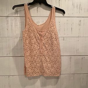 J. Crew lace tank top